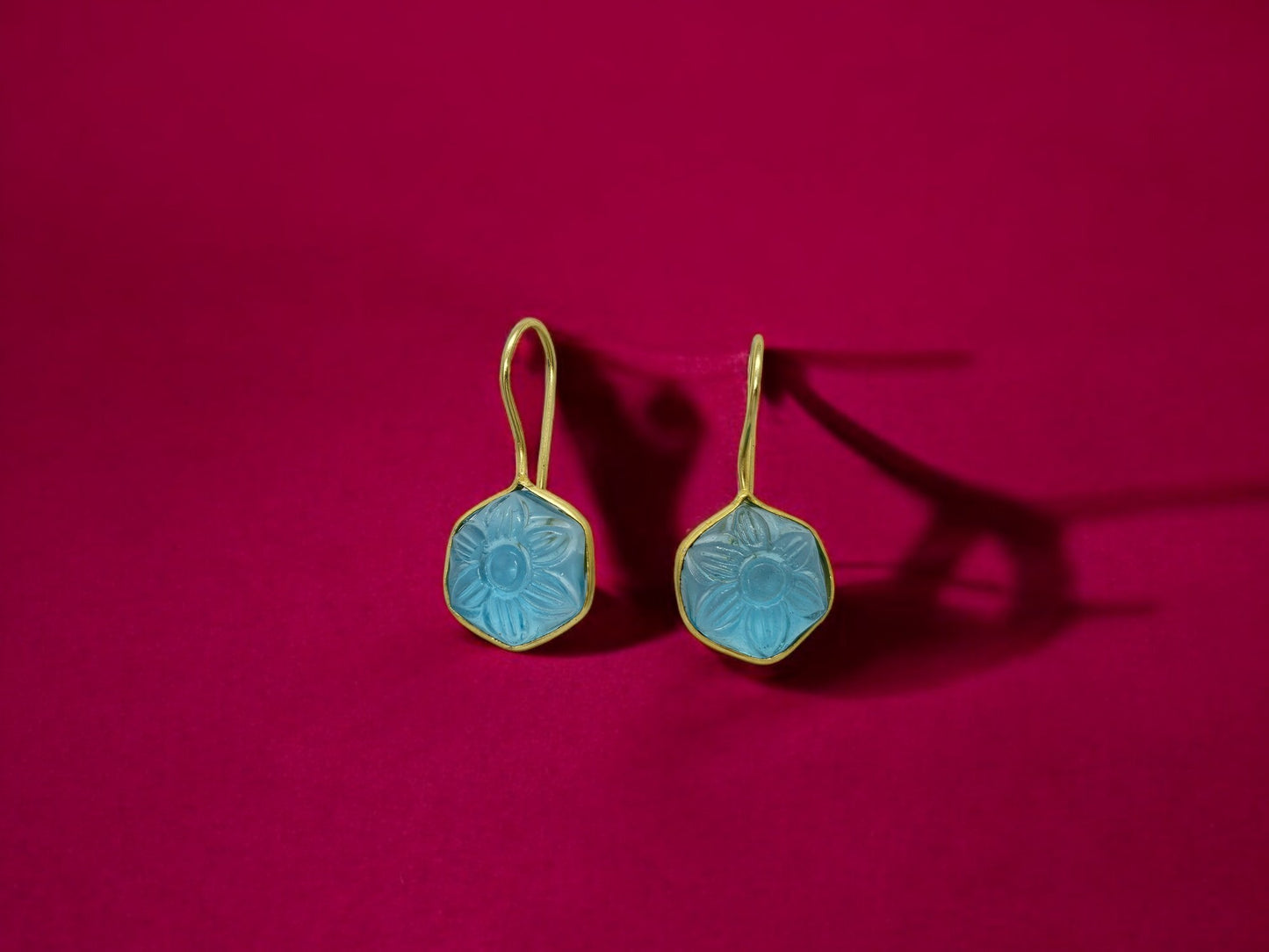 Aqua Bloom Earrings