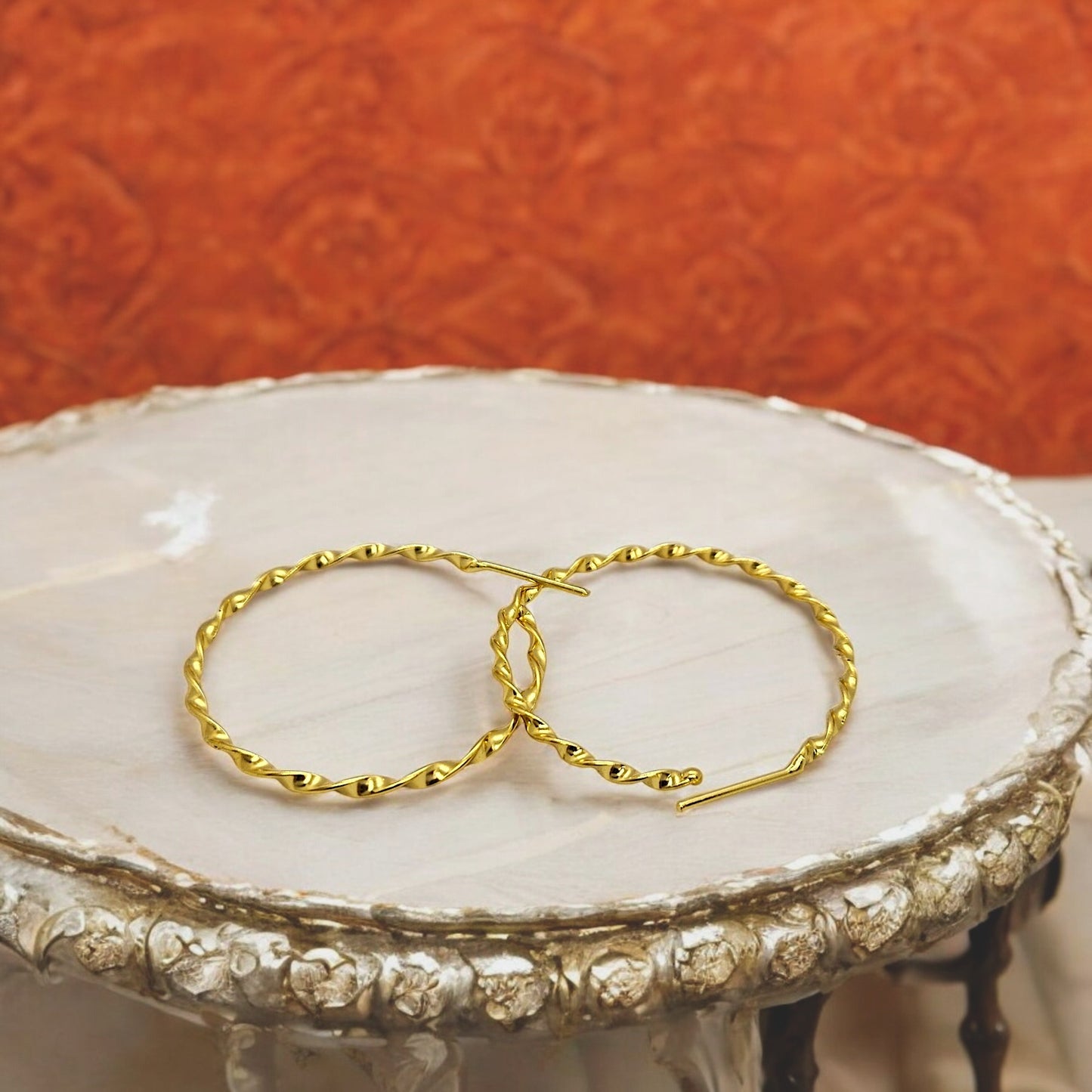 Radiant Twirl Hoops