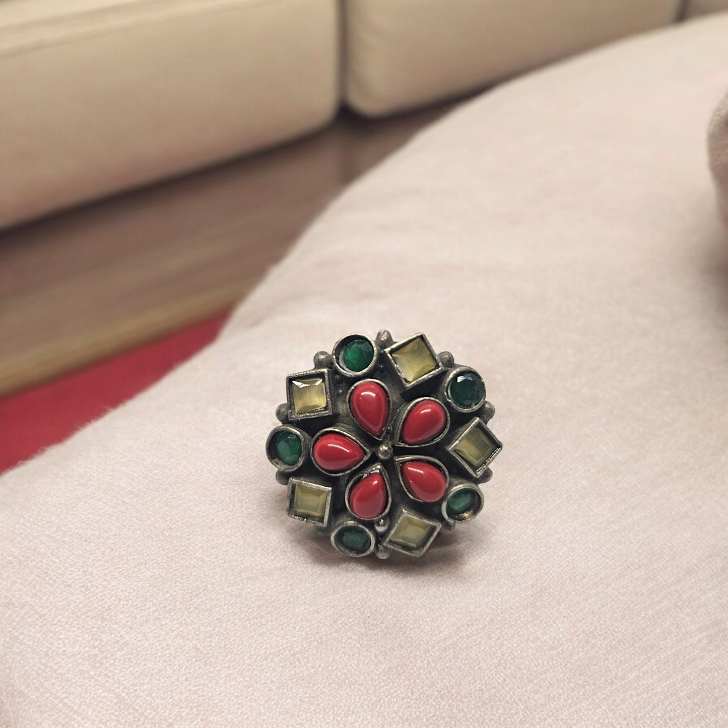 Imperial Ruby Blossom Ring