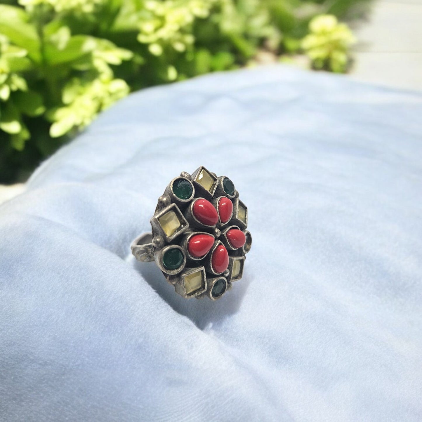 Imperial Ruby Blossom Ring