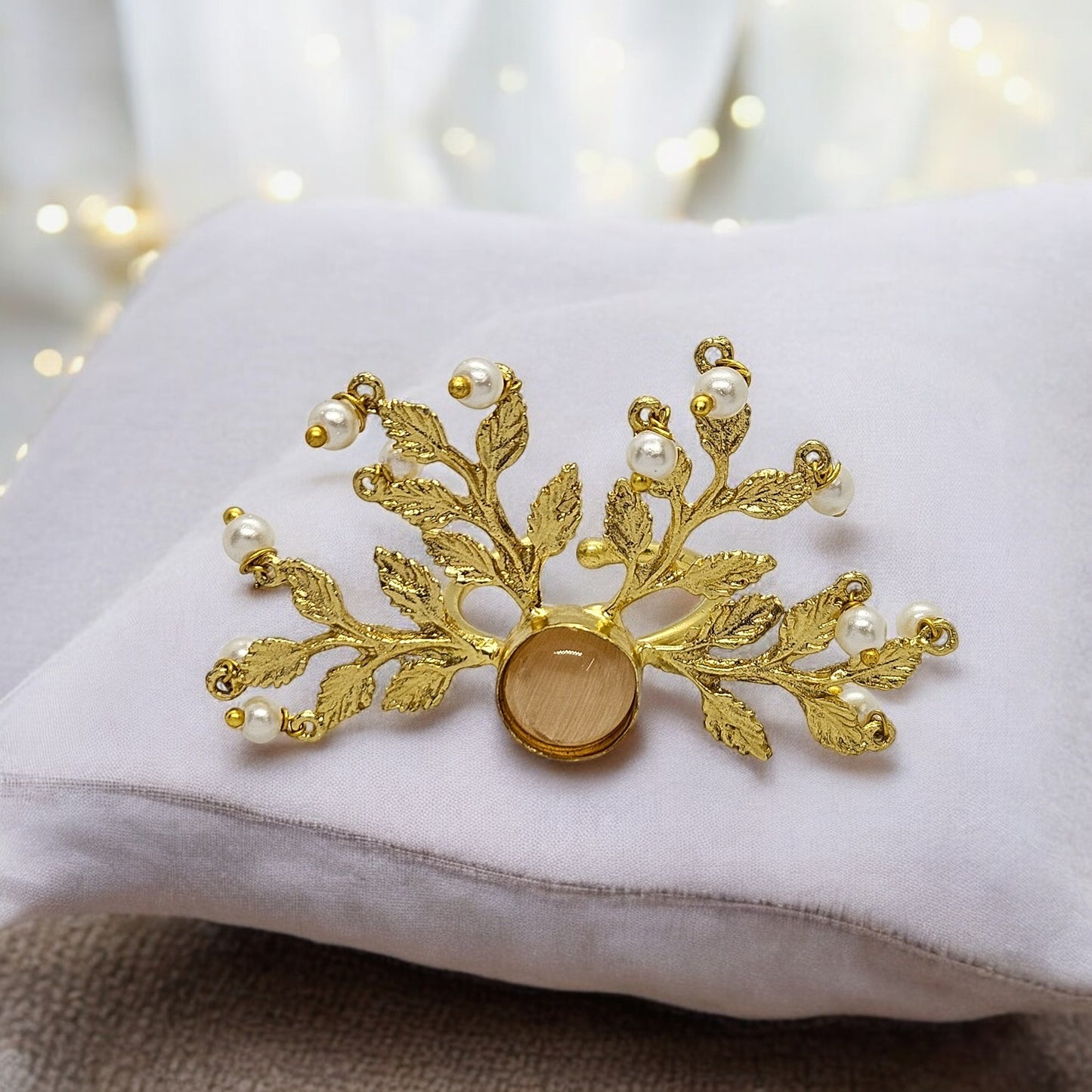 Aurelia Pearl Branch Ring